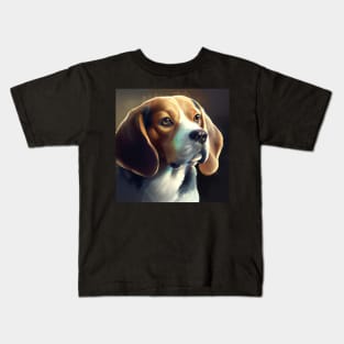 Beagle Dog Art Kids T-Shirt